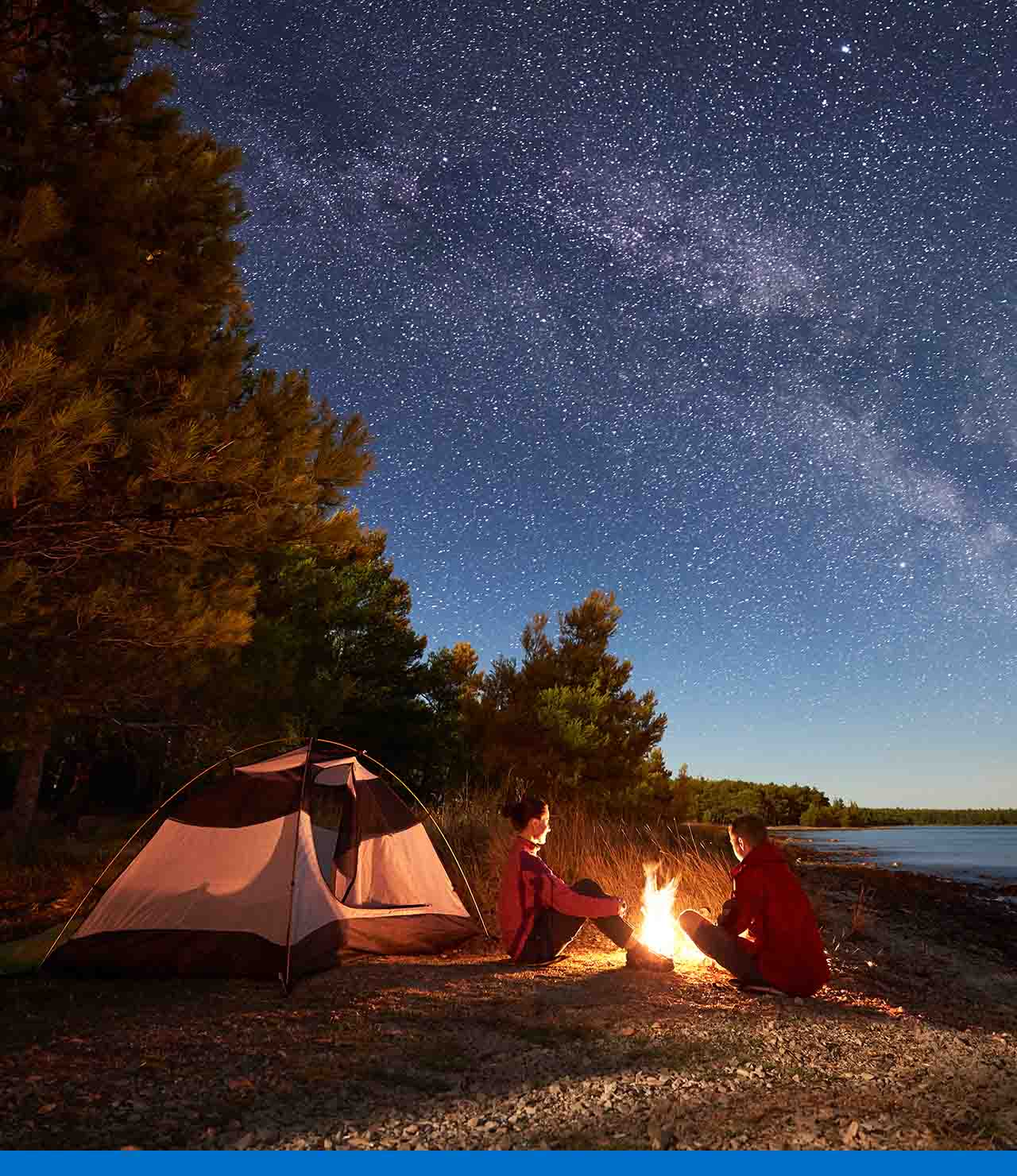 Acampar bajo las estrellas en Chickasaw State Park